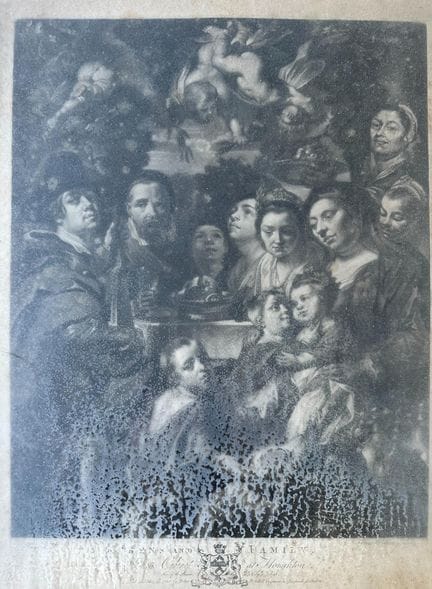 Según Jacob JORDAENS (1593-1678) - Grabado por Joh