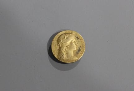 Eine Medaille aus Vermeil, "Ministère de la guerre