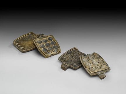 [JUDAICA]
Coppia di stampi per coniare monete in b