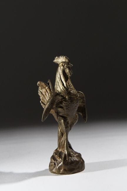 Georges OMERTH (attivo 1895-1925),
Gallo 
Scultura