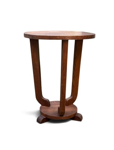 OBRA DE ARTE DECÓ
Mesita redonda de madera natural