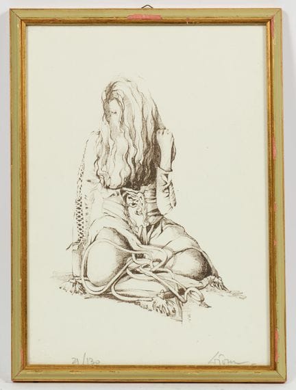 TOMSA (20th)
"Filo di Arianna 13
Lithograph signed