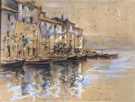 Pierre DUMONT (1920-1987)
Le port de Martigues.
Te