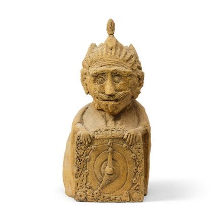 法国作品，罗伯特-塔廷（1902-1983 年）的追随者或圈内人
令人惊叹的铜绿强化水泥雕塑，描绘了
