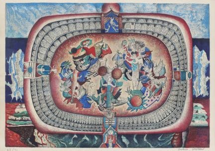 Aristide CAILLAUD (1902-1990)
Le cirque 
Lithograp