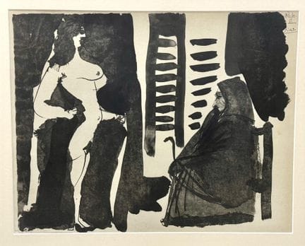 Según PICASSO
Litografía en blanco y negro. 
Fecha