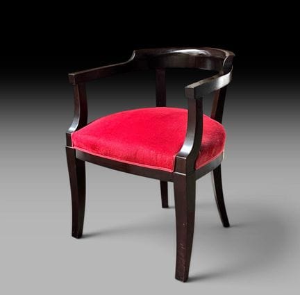 Sillón de oficina de estilo Art Déco, de madera la