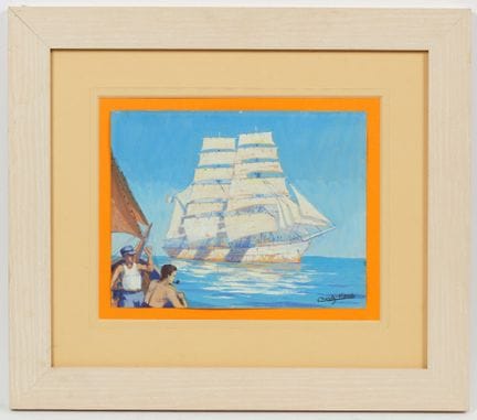 Charley VIAUD (1920-1975)
Tres mástiles en el mar
