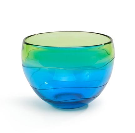 TRAVAIL ITALIEN
Vase circulaire en verre soufflé n