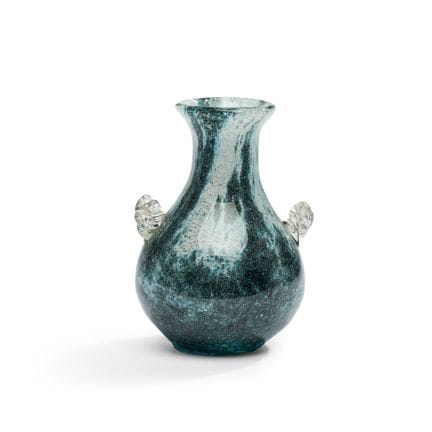 MURANO
Vase balustre à deux anses tournoyantes tra