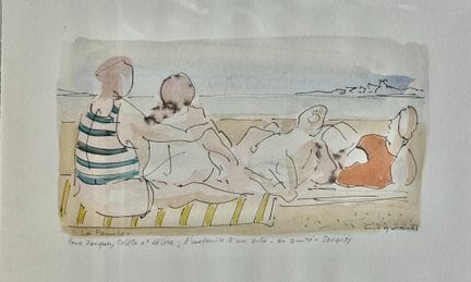 Jacques CINQUIN (1942-2019),
«La familia»
Dibujo a