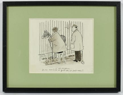 Jean BELLUS (1911-1967)
En el zoo
Tinta y aguada s