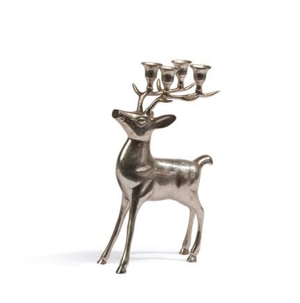 Candélabre zoomorphe à quatre lumières métal argen