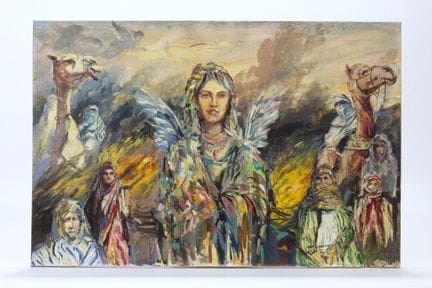 Adel YOUNESI (1885) 
Angel in the desert
Oil on ca