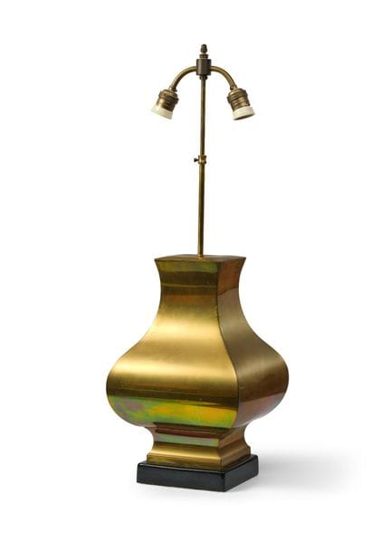 Importante lampe à deux lumières réglable en haute