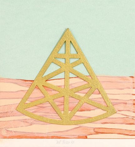 LUCIO DEL PEZZO « Pyramid » 1993  techniques mixte