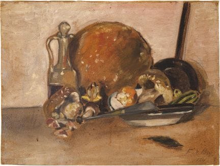 FILIPPO DE PISIS Nature morte au couteau, 1924, hu