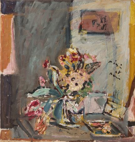 FILIPPO DE PISIS Vase de fleurs 1948  huile sur to