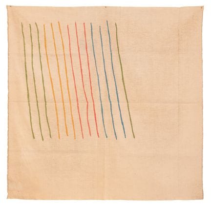 乔治·格里法 《无题》 1977年  布面丙烯及综合材料 101×103厘米
背面有签名和日期