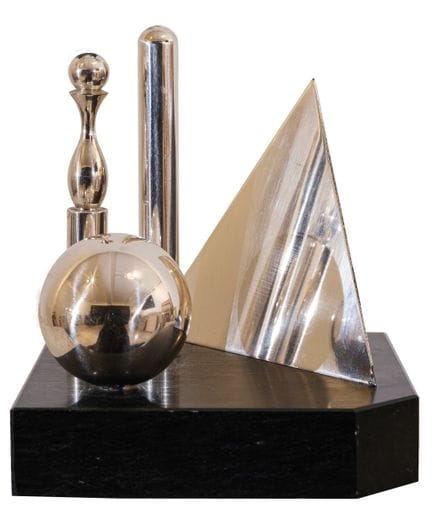 LUCIO DEL PEZZO Game 1980  sculpture en bronze à m