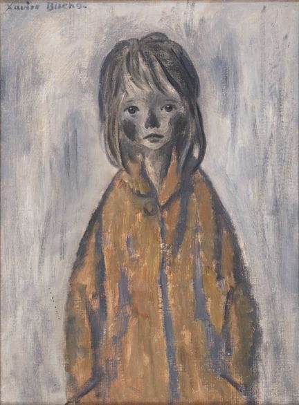 XAVIER BUENO « Girl » 1964  huile sur carton entoi