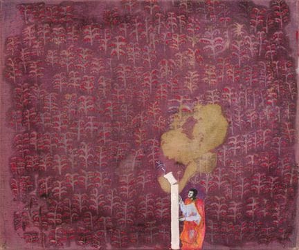 BENJAMIN SAURER, Sans titre, 2009, techniques mixt