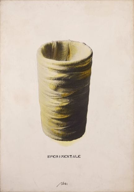 FABRIZIO PLESSI Verre de gaze, 1975  intervention 