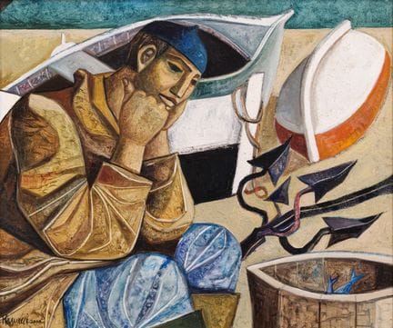 LUCIO RANUCCI « Dead » Saison 2000  huile sur toil