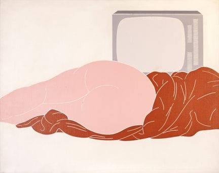 EMILIO  TADINI Nu, 1968, huile sur toile, 73 x 92 