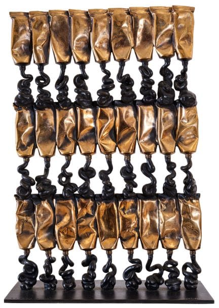 FERNANDEZ ARMAN « Defy a Newton » (2004)  sculptur