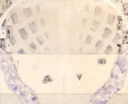 MARIO  RACITI « Célébration du point » 1966  huile