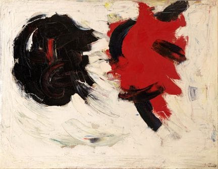 萨维里奥·兰皮尼 《无题》 1957年  布面油画 89×116厘米
右下角有签名和日期