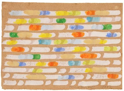 PIERO DORAZIO, sans titre, 1983, tempera sur papie