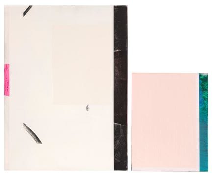 玛丽·拉姆森 《无题》   木板与画布上的综合材料 65×48 厘米 - 35×28 厘米（双联画）