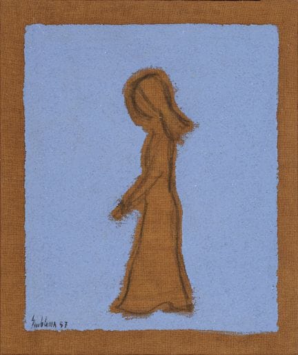SALVATORE EMBLEMA, sans titre, 1957, terres coloré