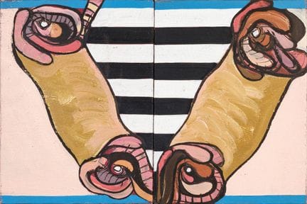 CONCETTO POZZATI « 2 Bodies on the Stripes » 1964 