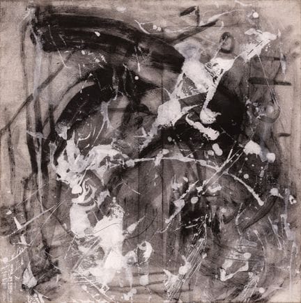 EMILIO VEDOVA, « Of the no », 1990, acrylique et f