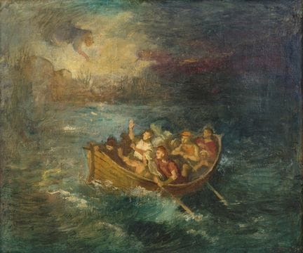 FRANCO GENTILINI „Die Erscheinung“ 1939  Öl auf Ho
