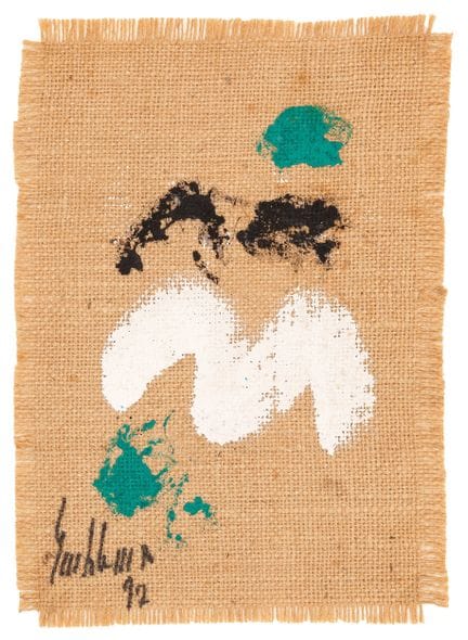 SALVATORE EMBLEMA Ohne Titel 1992  farbige Erden a