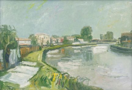 CARLO DALLA ZORZA „Unzufrieden“   Öl auf Karton, 3