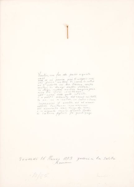 JANNIS  KOUNELLIS « Vieil homme, ne t'approche pas