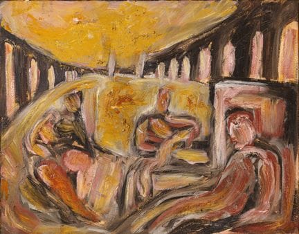 MARCO DEL RE, Ohne Titel, 1986, Öl und Mischtechni