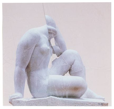JIRI  KOLAR untitled 1992  froissage cm. 32.4x24.9