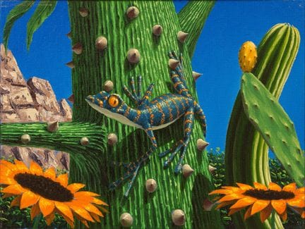 FULVIO DI PIAZZA „Lizard“ 2004  Öl auf Leinwand, 3