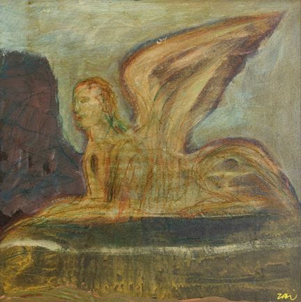 CARMELO ZOTTI Sphinx 2004  Öl und Mischtechnik auf