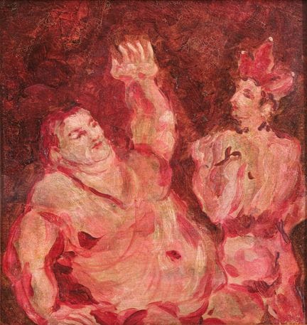 ALIGI SASSU „Figur“ (Anfang der 1940er Jahre)  Öl 