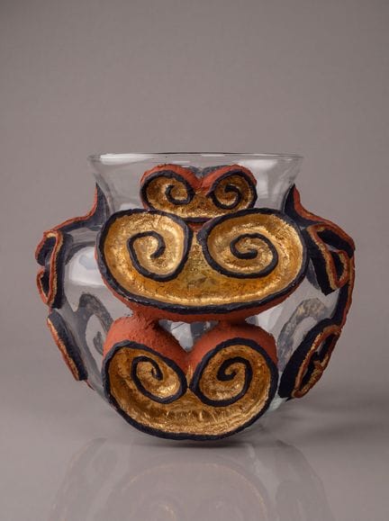 Santiago
Vase
Rare vase made of glass and papier-m