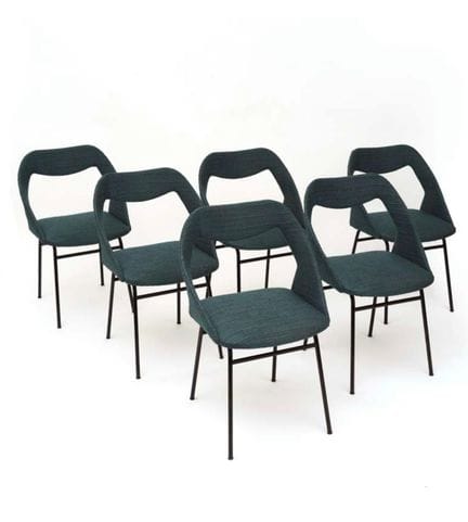 Louis Paolozzi
Cocktail
Suite of six chairs
Metal 