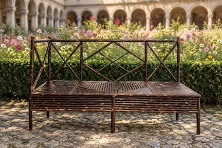 Lucien Cassat for Lou Fagotin 
Bench 
Chestnut woo
