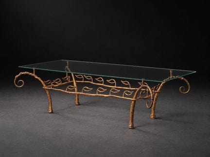 Eric Schmitt (born in 1955) 
Greek Table
Steel, gl